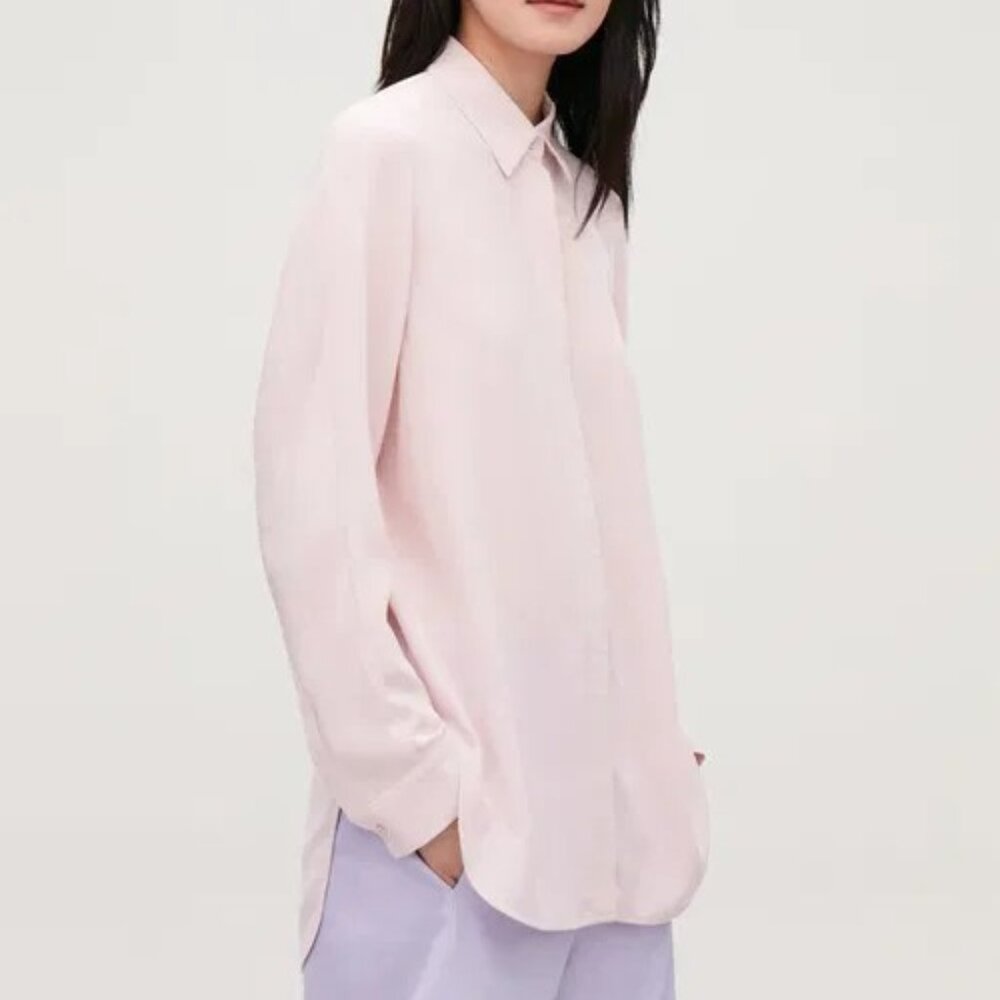 COS Pale Pink Button-Down Shirt